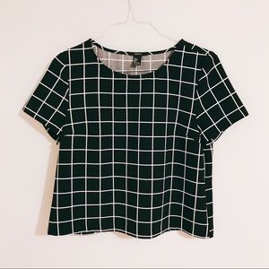 Chic checker crop top
